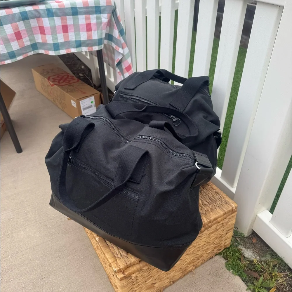 Lands' End Black Tote Bag